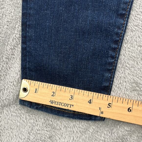NEW Kut From the Kloth 6, Mia Mid Rise Skinny Darn Blue Denim Jeans Distressed - Picture 9 of 16